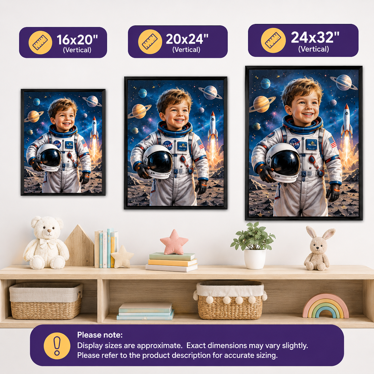 MyHero™ Personalized Premium Framed Canvas - Firefighter